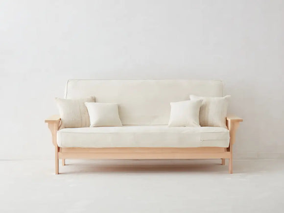 Wide Flat Arm Amish Futon Frame