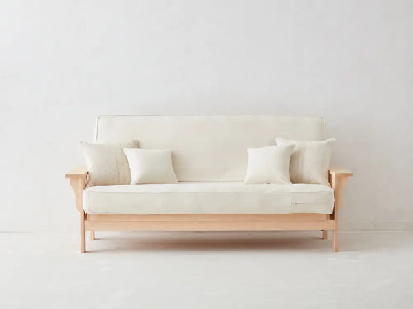 Wide Flat Arm Amish Futon Frame