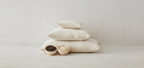 Organic Buckwheat / Organic Wool Pillow