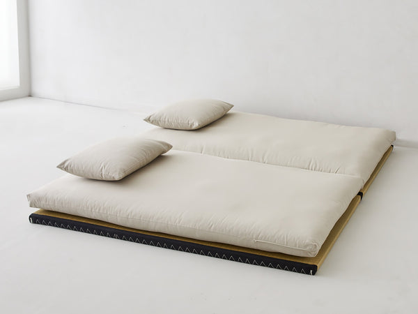 Wabi Sabi Japanese Tatami King Bed Set - Organic Cotton