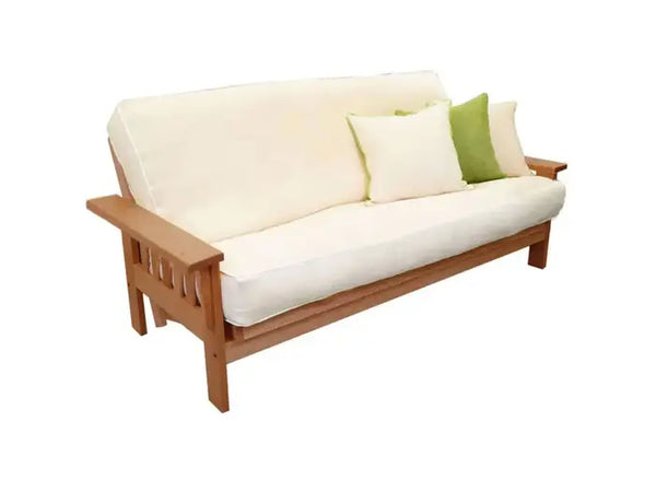 Wide Flat Arm Amish Futon Frame