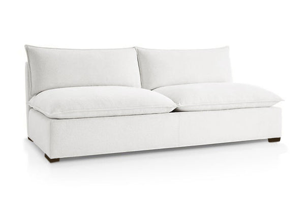 Organic Armless Loveseat Modular