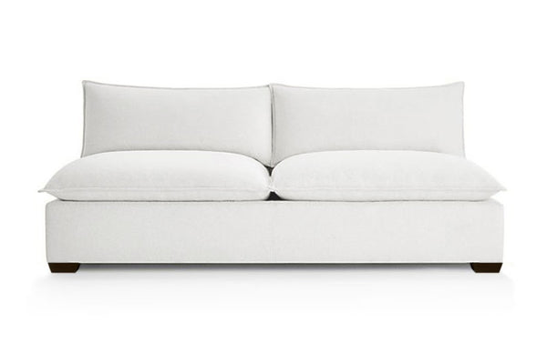 Organic Armless Loveseat Modular