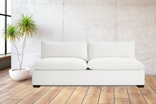 Organic Armless Loveseat Modular