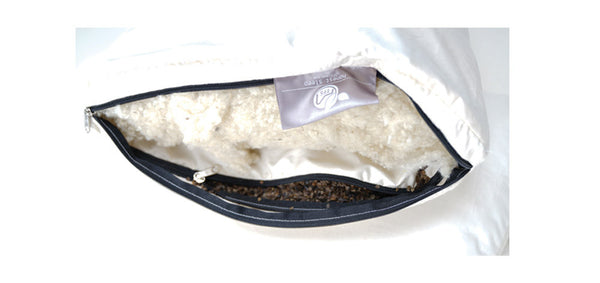 Organic Buckwheat / Organic Wool Pillow
